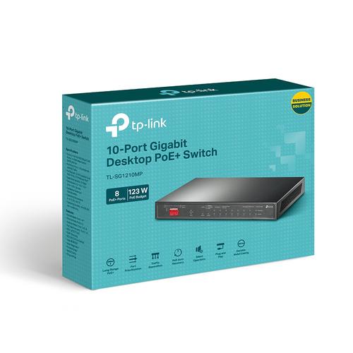 TP-Link TL-SG1210MP netwerk-switch Unmanaged Gigabit Ethernet (10/100/1000) Power over Ethernet (PoE) Zwart - Image 4