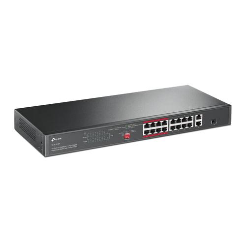 TP-Link TL-SL1218P netwerk-switch Unmanaged Gigabit Ethernet (10/100/1000) Power over Ethernet (PoE) 1U Zwart - Image 2