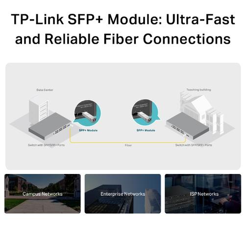 TP-Link TL-SM5110-LR netwerk transceiver module Vezel-optiek 10000 Mbit/s SFP+ 1310 nm - Image 8