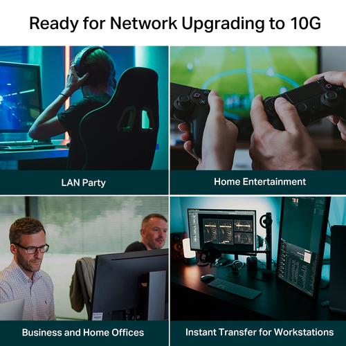TP-Link TL-SX105 netwerk-switch Unmanaged 10G Ethernet (100/1000/10000) Zwart - Image 6