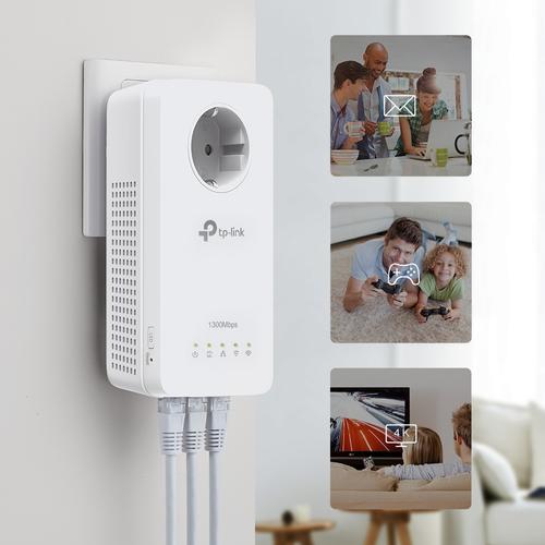 TP-Link TL-WPA8631P KIT PowerLine-netwerkadapter 300 Mbit/s Ethernet LAN Wifi Wit 2 stuk(s) - Image 3