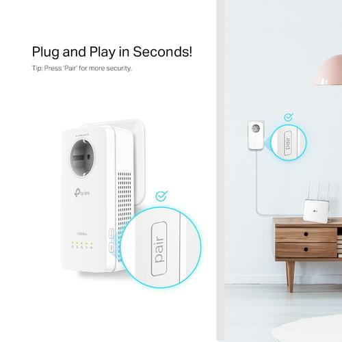 TP-Link TL-WPA8631P KIT PowerLine-netwerkadapter 300 Mbit/s Ethernet LAN Wifi Wit 2 stuk(s) - Image 7