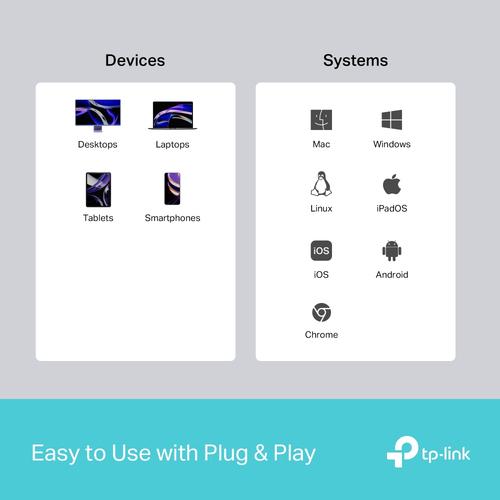 TP-Link UH5020C interface hub USB Type-C 5000 Mbit/s Grijs - Image 9