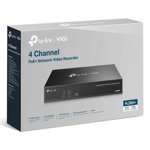 TP-Link VIGI NVR1004H-4P-2TB Zwart - Image 5