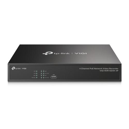 TP-Link VIGI NVR1004H-4P Netwerk Video Recorder (NVR) Zwart - Image 1