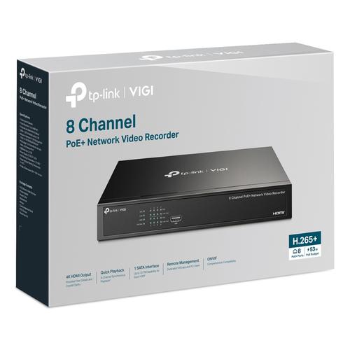 TP-Link VIGI NVR1008H-8P Zwart - Image 4