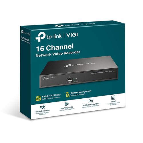 TP-Link VIGI NVR1016H Netwerk Video Recorder (NVR) Zwart - Image 7