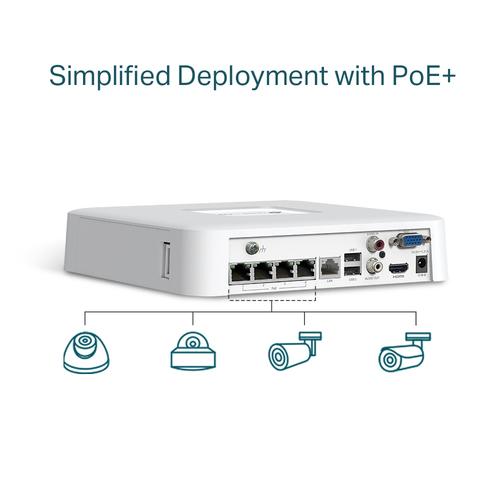TP-Link VIGI NVR1104H-4P Wit - Image 7
