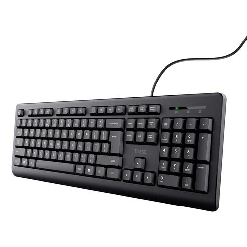Trust 24639 toetsenbord Kantoor USB Nee Amerikaans Engels Zwart - Image 1