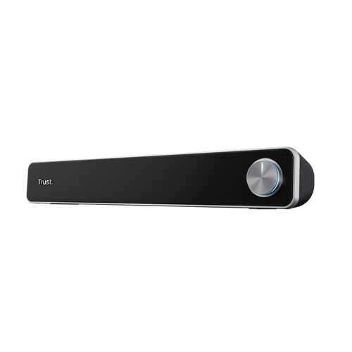 Trust Arys Soundbar - USB soundbar – 2.0 kanaal – Volumeknop voorzijde – Zwart