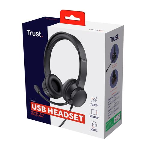 Trust Ayda – Headset met microfoon voor PC en Laptop met USB aansluiting - Image 6