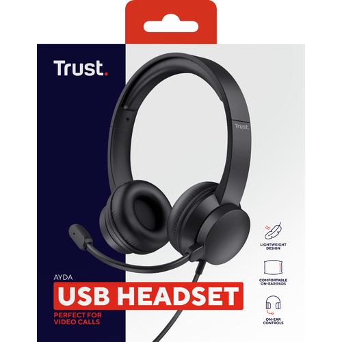 Trust Ayda – Headset met microfoon voor PC en Laptop met USB aansluiting - Image 7