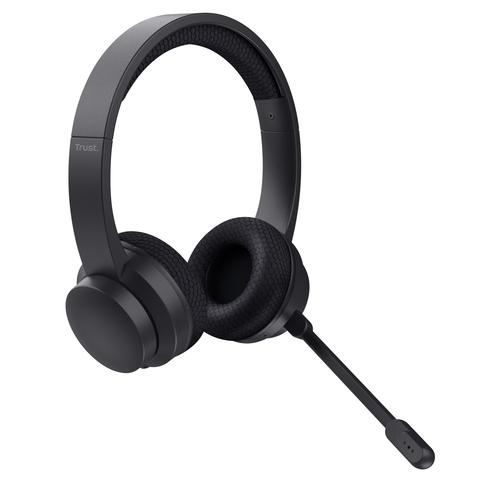 Trust Ayda Headset Bedraad en draadloos Hoofdband Oproepen/muziek USB Type-C Bluetooth Zwart - Image 5