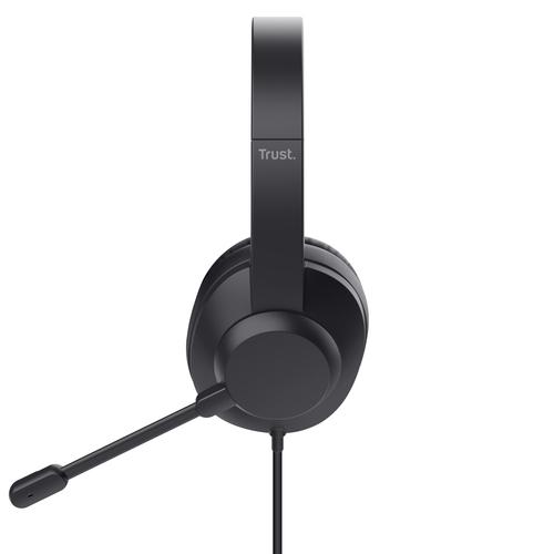 Trust Ayda Max USB Headset Bedraad Hoofdband Kantoor/callcenter USB Type-C / USB Type-A Zwart - Image 6