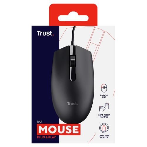 Trust Basi muis Kantoor Ambidextrous USB Type-A Optisch 1200 DPI - Image 4