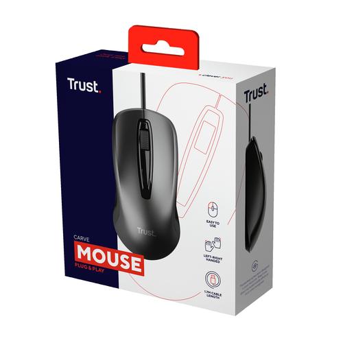 Trust Carve - Optische USB Muis - Zwart - Image 6
