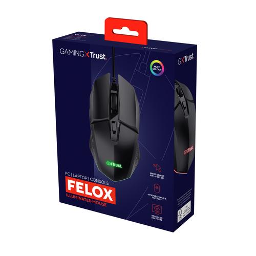 Trust GXT 109 Felox muis Gamen Rechtshandig USB Type-A Optisch 6400 DPI - Image 7