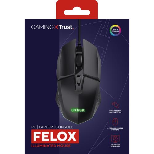 Trust GXT 109 Felox muis Gamen Rechtshandig USB Type-A Optisch 6400 DPI - Image 8