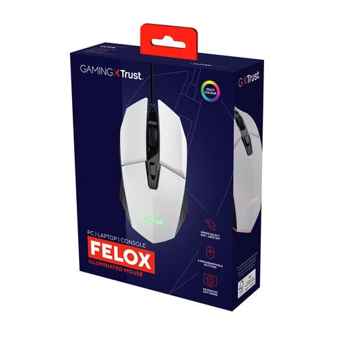 Trust GXT 109W Felox muis Gamen Rechtshandig USB Type-A Optisch 6400 DPI - Image 7