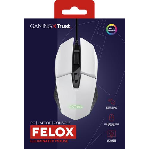 Trust GXT 109W Felox muis Gamen Rechtshandig USB Type-A Optisch 6400 DPI - Image 8