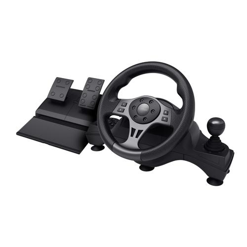 Trust GXT 289 Movi Zwart USB Stuurwiel + pedalen Nintendo Switch, PlayStation 4, Xbox One S, Xbox One X, Xbox Series S, Xbox Series X - Image 1