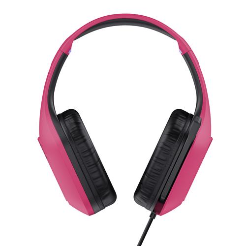 Trust GXT 415P Zirox Gaming Headset - Bedrade gamingheadset – Opklapbare microfoon – 50 mm drivers – Roze - Image 5