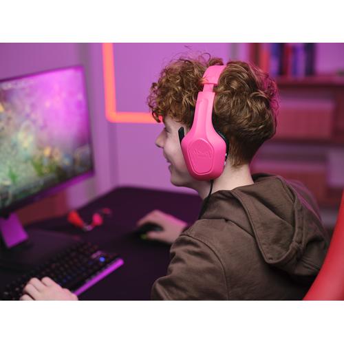Trust GXT 415P Zirox Gaming Headset - Bedrade gamingheadset – Opklapbare microfoon – 50 mm drivers – Roze - Image 9