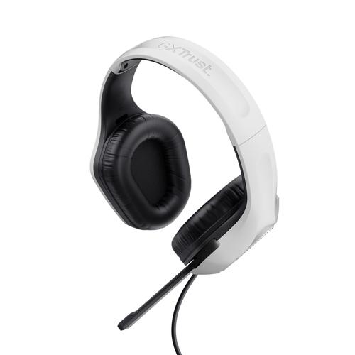 Trust GXT 415S Zirox Gaming Headset - Bedrade gamingheadset – Opklapbare microfoon – 50 mm drivers – Wit - Image 2