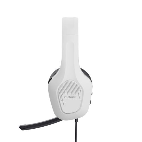 Trust GXT 415S Zirox Gaming Headset - Bedrade gamingheadset – Opklapbare microfoon – 50 mm drivers – Wit - Image 6