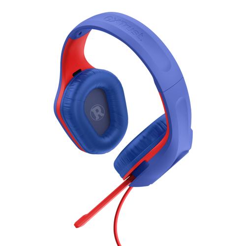 Trust GXT 415SM Zirox Headset Bedraad Hoofdband Gamen Blauw, Rood - Image 2