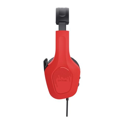 Trust GXT 416S Zirox Headset Bedraad Hoofdband Gamen Zwart, Cyaan, Rood - Image 7