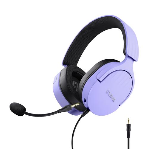 Trust GXT 489P FAYZO Headset Bedraad Hoofdband Gamen Zwart, Paars - Image 1