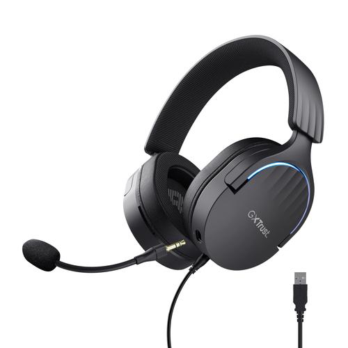 Trust GXT 490 FAYZO Headset Bedraad Hoofdband Gamen USB Type-A Zwart - Image 1