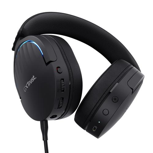 Trust GXT 491 Fayzo Headset Bedraad en draadloos Hoofdband Gamen USB Type-C Bluetooth Zwart - Image 10