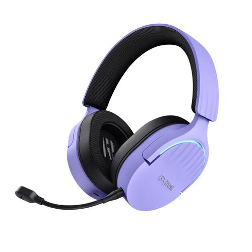 Trust GXT 491P FAYZO Headset Bedraad en draadloos Hoofdband Gamen USB Type-A Bluetooth Zwart, Paars - Image 8