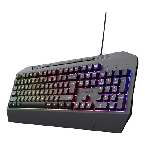 Trust GXT 836 Evocx toetsenbord Gamen USB QWERTY Amerikaans Engels Zwart - Image 1