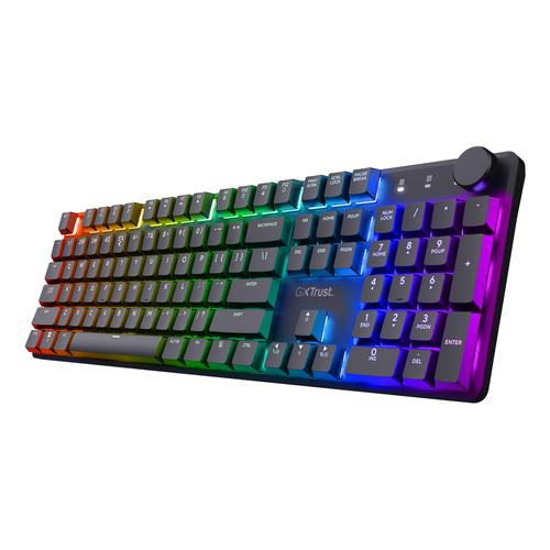 Trust GXT 868 Torix toetsenbord Gamen USB + RF Wireless + Bluetooth QWERTY Amerikaans Engels Zwart - Image 1