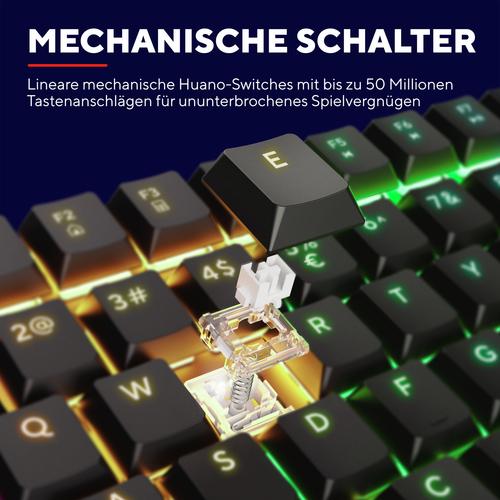 Trust GXT 868 Torix toetsenbord Gamen USB + RF Wireless + Bluetooth QWERTY Amerikaans Engels Zwart - Image 5