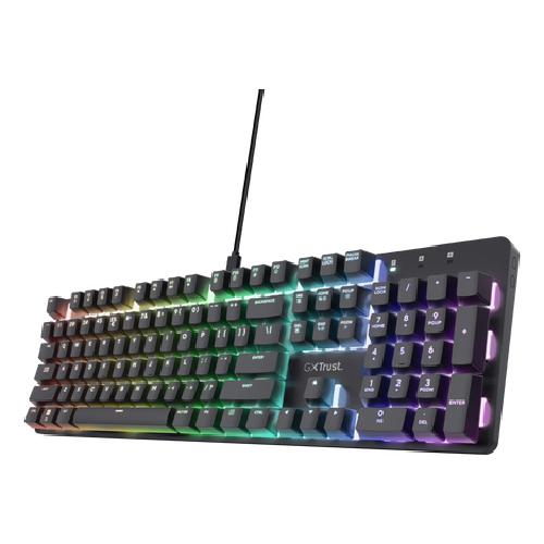 Trust GXT 871 Zora toetsenbord Gamen USB AZERTY Belgisch Zwart - Image 1