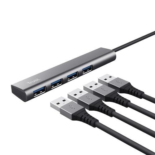 Trust Halyx USB 3.2 Gen 1 (3.1 Gen 1) Type-A 5 Mbit/s Zwart, Grijs - Image 3