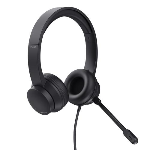 Trust HS-150 Headset Bedraad Hoofdband Kantoor/callcenter Zwart - Image 2