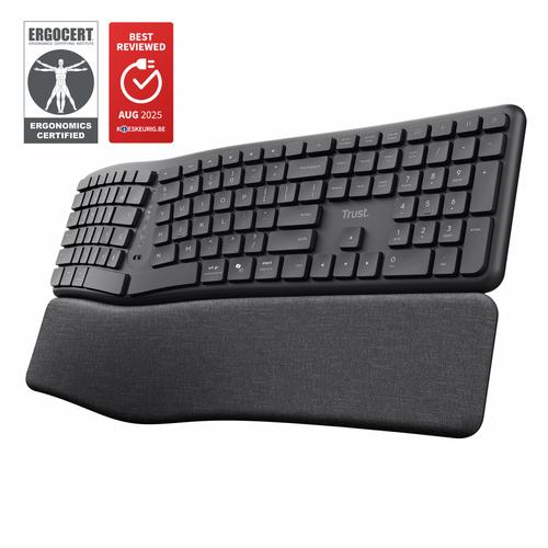 Trust Keyra Draadloos ergonomisch toetsenbord voor meerdere apparaten - Image 1