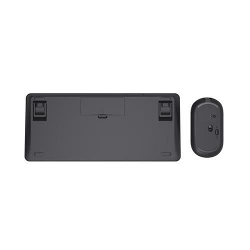 Trust Lyra toetsenbord Inclusief muis Kantoor RF-draadloos + Bluetooth AZERTY Belgisch Zwart - Image 5