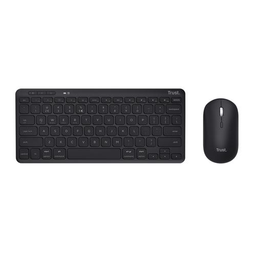 Trust Lyra toetsenbord Inclusief muis Kantoor RF-draadloos + Bluetooth AZERTY Belgisch Zwart - Image 6