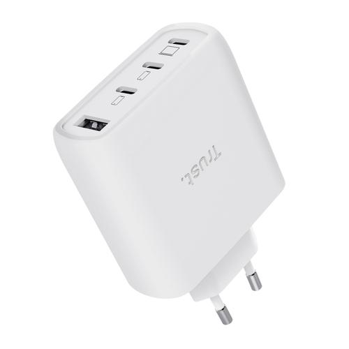 Trust Maxo 65W Universele Laptoplader - USB-C oplader – 65W vermogen – 4 poorten - 2 m kabel – Wit - Image 2