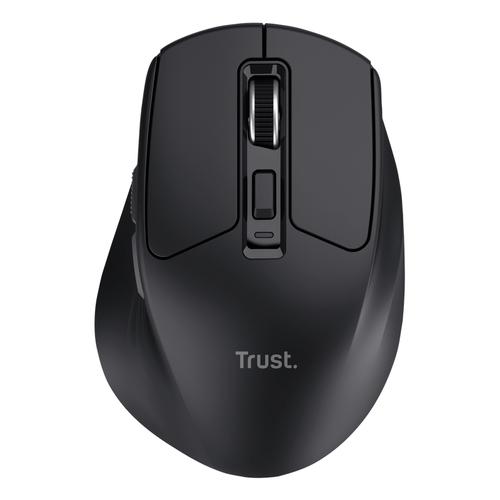 Trust Niven Draadloze Muis - Multi-device muis – USB en Bluetooth verbinding – 3200 DPI – Zwart