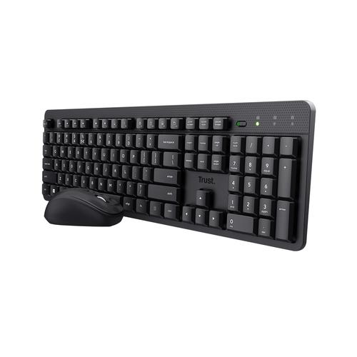 Trust Ody II toetsenbord Inclusief muis Kantoor RF Draadloos AZERTY Belgisch Zwart - Image 1