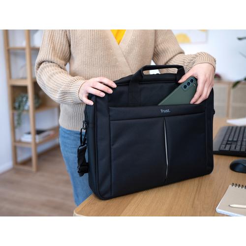 Trust Primo | Laptop Schoudertas | 16 inch | Zwart - Image 4