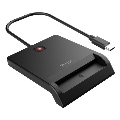 Trust Primo Smartcard Reader - Smartcardlezer – USB-C aansluiting – Compact ontwerp – Zwart - Image 1