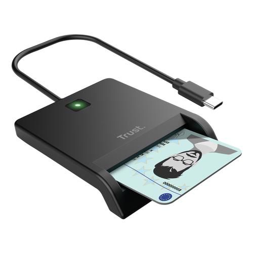 Trust Primo Smartcard Reader - Smartcardlezer – USB-C aansluiting – Compact ontwerp – Zwart - Image 4